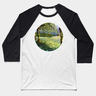 Orchard Scene Circle Version Baseball T-Shirt